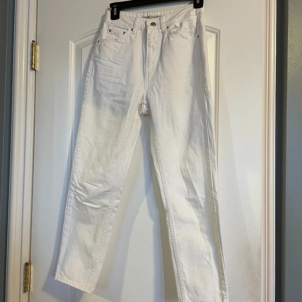 Topshop White Mom Jeans